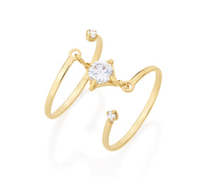 GOLD RING WITH STONE