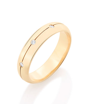 GOLD RING WITH ZIRCONIA