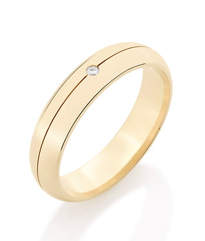 GOLD RING WITH ZIRCONIA