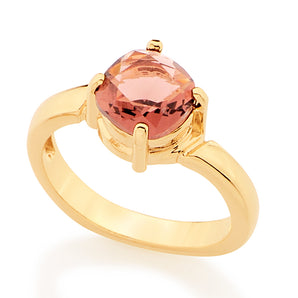 GOLD RING WITH CRYSTAL