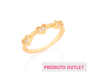 GOLD RING WITH ZIRCONIA