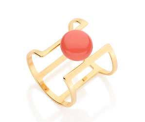 GOLD RING WITH PEARL