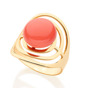 GOLD RING WITH PEARL
