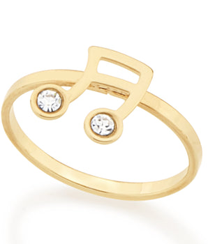 GOLD RING WITH CRISTAL