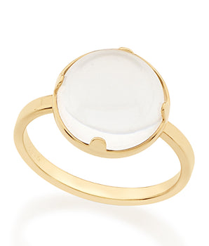 GOLD RING WITH CRISTAL