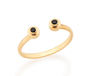 GOLD RING WITH ZIRCONIA