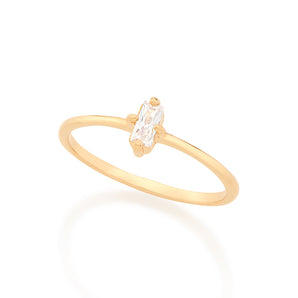 GOLD KID'S RING WITH ZIRCONIA