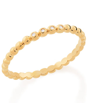 GOLD RING WITH ZIRCONIA