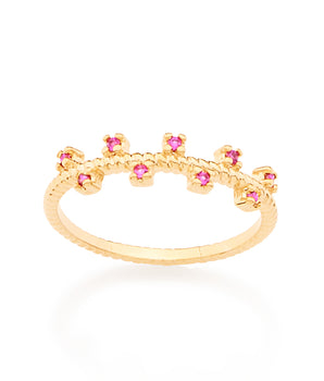 GOLD RING WITH ZIRCONIA