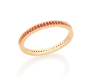 GOLD RING WITH ZIRCONIA