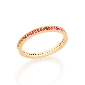 GOLD RING WITH ZIRCONIA