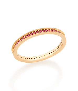 GOLD RING WITH ZIRCONIA