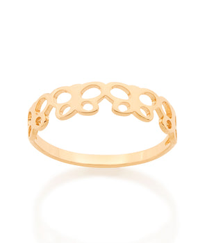 GOLD FOUR BUTTERFLIES RING