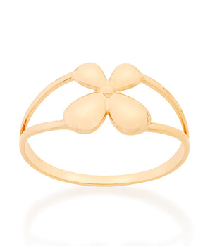 GOLD MISS VIOLET BUTTERFLY RING