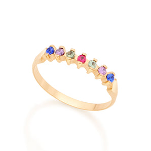 GOLD RING WITH ZIRCONIA