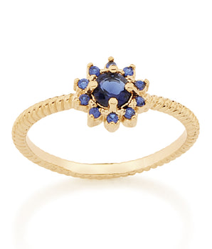 GOLD RING WITH ZIRCONIA