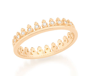 GOLD RING WITH ZIRCONIA