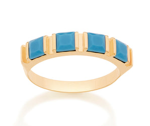 GOLD RING WITH CRYSTAL