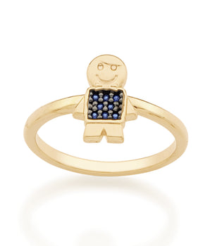 GOLD RING WITH ZIRCONIA
