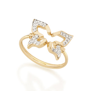 GOLD RING WITH ZIRCONIA