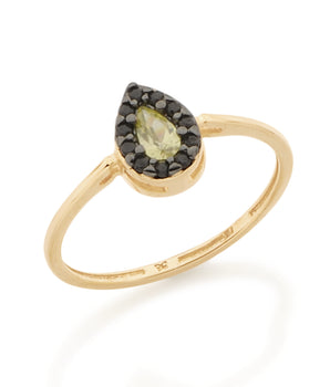 GOLD RING WITH ZIRCONIA