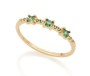 GOLD RING WITH ZIRCONIA