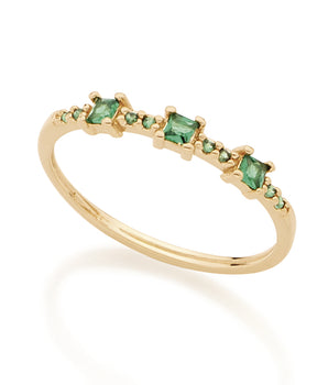 GOLD RING WITH ZIRCONIA