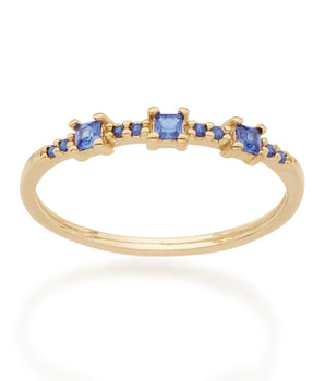 GOLD RING WITH ZIRCONIA