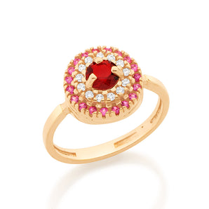GOLD FOREVER PINK RING