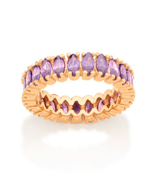 GOLD RING WITH ZIRCONIA