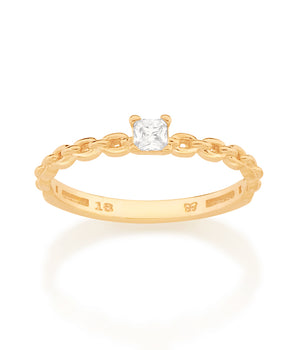 GOLD CHAIN RING