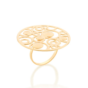GOLD SUN MAXI RING