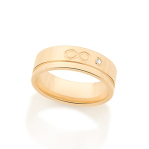 GOLD FOREVER WEDDING BAND RING