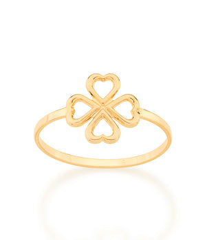 GOLD CLOVER RING
