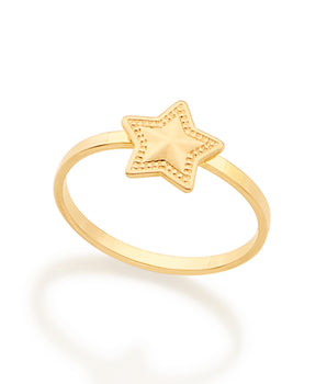 GOLD KID'S STAR RING