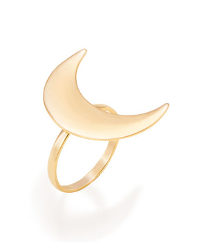 GOLD STAR SKINNY RING