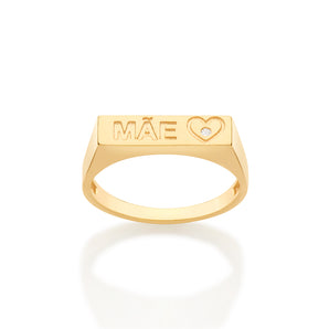 GOLD “MÃE” (MOM) RING