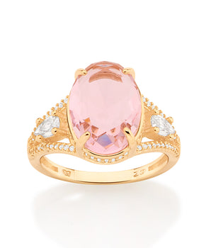 GOLD MORNING LIGHT MAXI RING