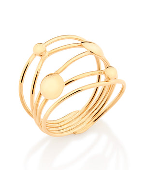 MAXI RING GOLD PLATED