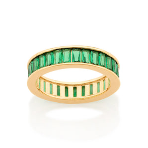 GOLD BETTER TOGETHER RING IN GREEN