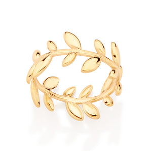 GOLD LEAF RING