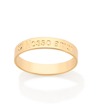 GOLD NOSSO AMOR (OUR LOVE) RING