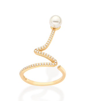 GOLD MODERN WEDDING MAXI RING
