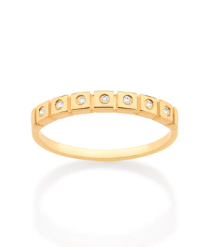 GOLD KID'S RING WITH ZIRCONIA