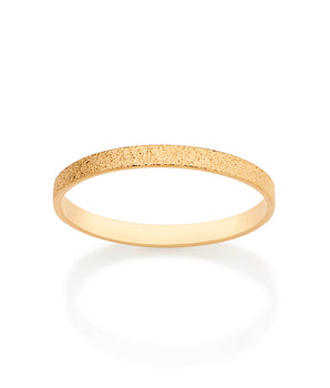 GOLD DIAMOND ROUGH WEDDING BAND