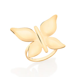 GOLD BUTTERFLY MAXI RING