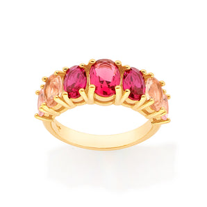 GOLD OMBRE RING IN PINK