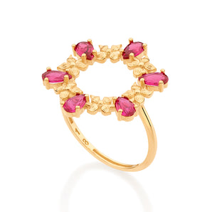 GOLD BOUQUET MAXI RING