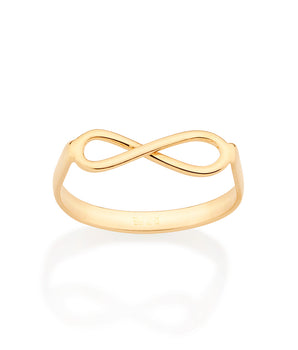 GOLD ETERNITY SKINNY RING
