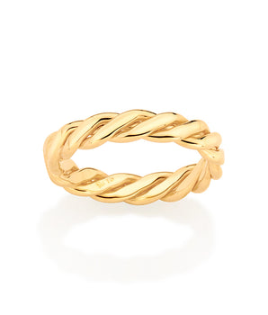 GOLD MEN'S TWISTED RING